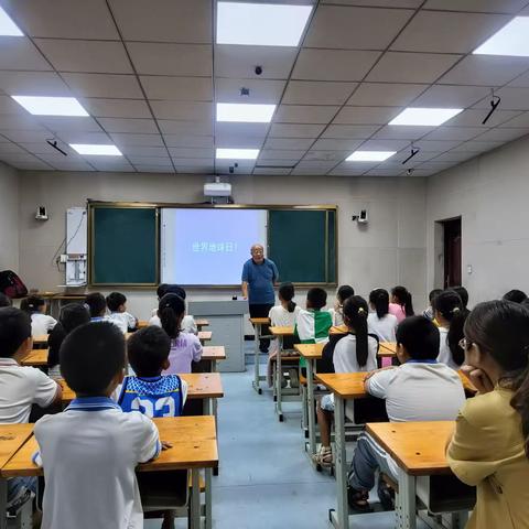 守护地球一一第二十期“单县科学大讲堂”走进李田楼镇中心小学