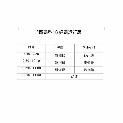 一年春作首    万事行为先——记胡状镇数学“四课型”立标课打磨活动