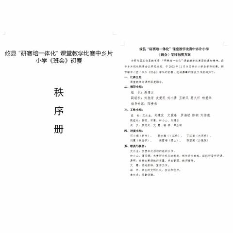 攸县中乡片“研赛培一体化”小学班会课堂教学比赛总结