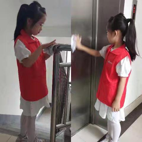 “清洁社区卫生•共建美好家园”——博兴县第一小学总校区2023级7班社区清洁活动