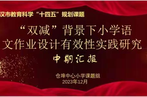 课题引路促提升 专家领航启新程——仓埠街中心小学市级立项课题中期评估拾撷