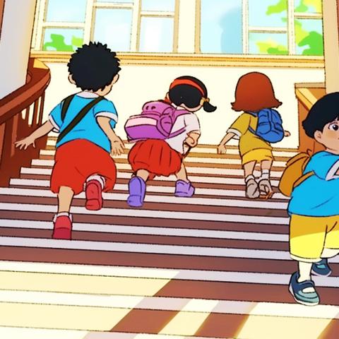 预防踩踏 安全护航——小岭镇中心小学防踩踏演练