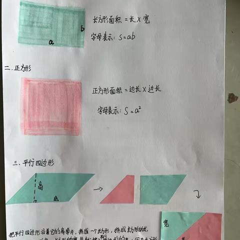 梳理公式推导，深透转化思想——龙池小学五年级一班“多边形的面积”推导实践活动