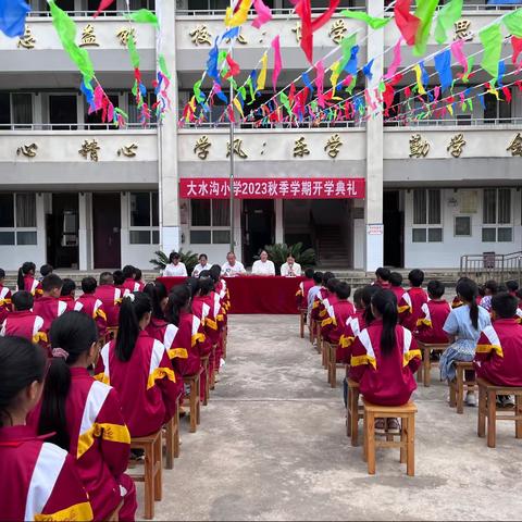 开学有你 ，未来可期           ——大水沟小学开学典礼及家长会