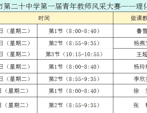 化科学之理，生严谨之学——银川市第二十中学第一届教师风采大赛之理化生组