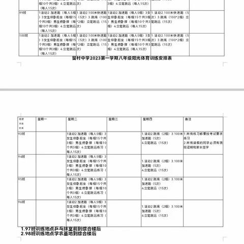 凝心聚力促“双减”，阳光体育伴成长 ——留村中学阳光体育纪实