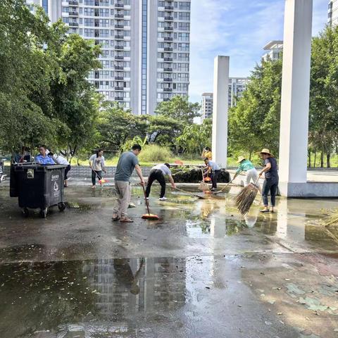 抱坡村防控登革热爱国卫生大扫除活动
