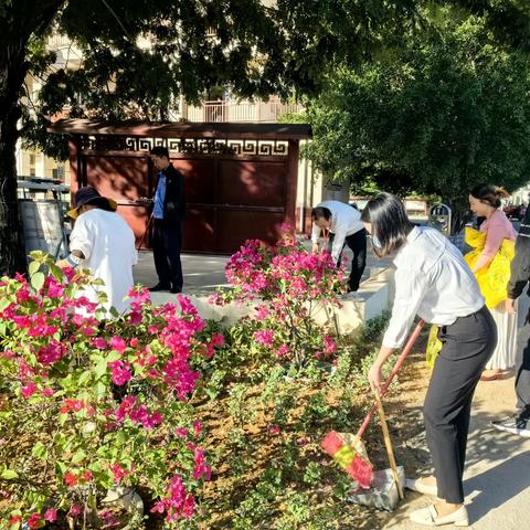 抱坡村委会开展人居环境大扫除活动