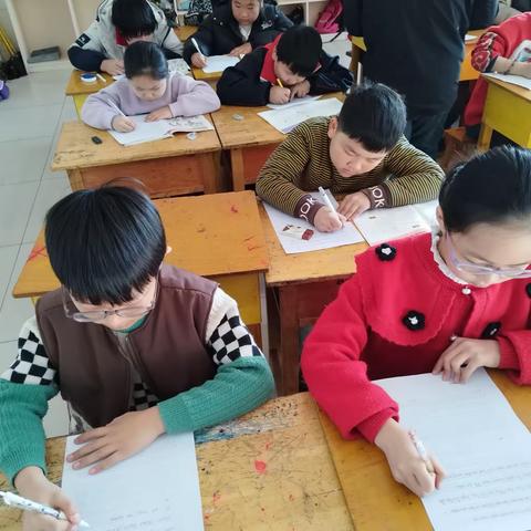 书香致远，笔下生花——张庄小学硬笔书法比赛