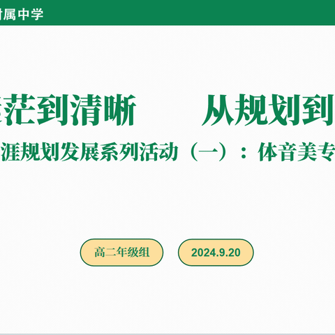 点亮未来之路——高二年级学生生涯规划发展讲座