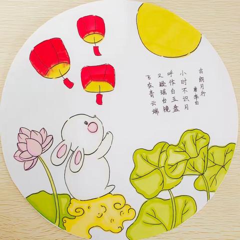 浓浓中秋情，快乐中秋节，中秋画盘优秀作品