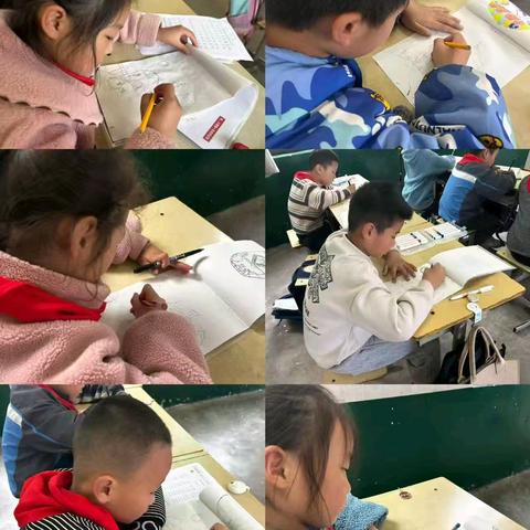 艺术点亮童年  画笔绘就童心——贺进镇岳家庄小学开展绘画主题展示活动