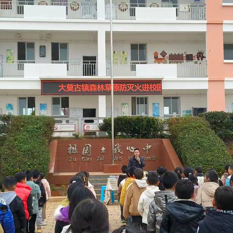 大莫古镇发峨哨小学森林防火安全知识宣传