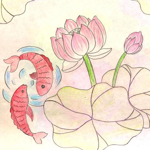 跟着诗词去旅行——麻城镇田林小学4月图书室活动