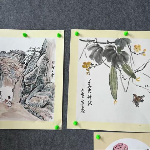 鱼台二中江利荣国画名师工作室暑期作品汇报