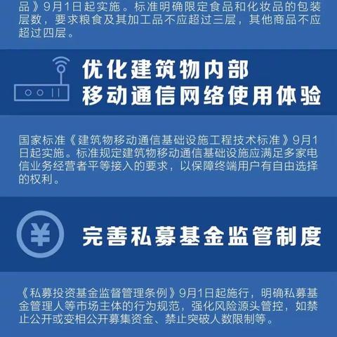 九月起，这些新规将影响你我生活