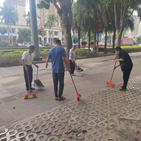 定安县林业发展服务中心开展春节前卫生整治助力创文创卫