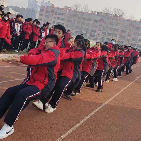 凝“绳”聚力展风采，力“拔”山兮气盖世——昌黎县第五中学庆元旦师生拔河比赛