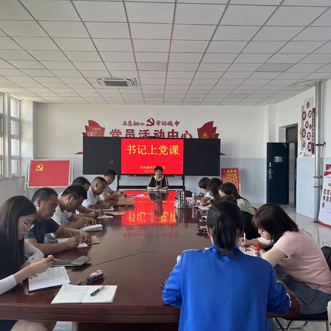 沙河城学区党总支开展学习贯彻习近平新时代中国特色社会主义思想主题教育专题党课