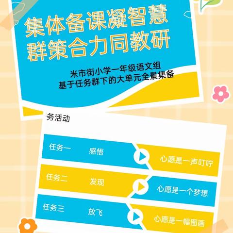 【集体备课凝智慧    群策合力同教研】 米市街小学“沉浸式+驻研”教研活动