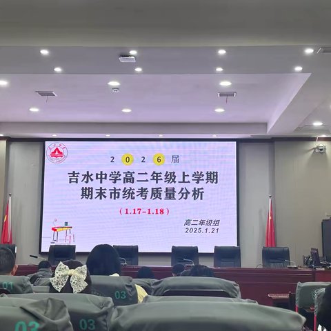 吉水中学2026届高二年级上学期期末市统考质量分析会