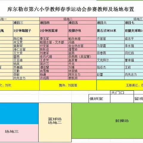 “中国梦·劳动美·新疆好 铸牢中华民族共同体意识”----2024年库尔勒市第六小学春季教职工运动会