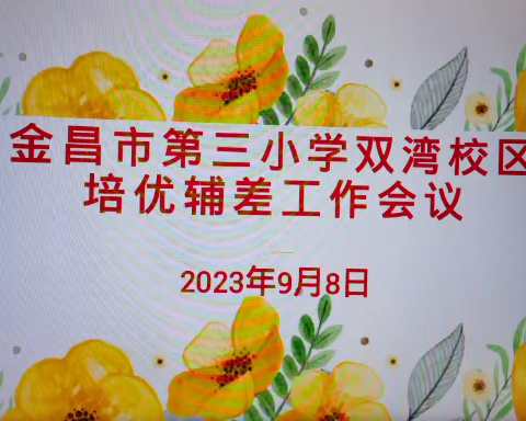 脚踏实地，携手同行 ————金昌市第三小学双湾校区培优辅差专项工作纪实