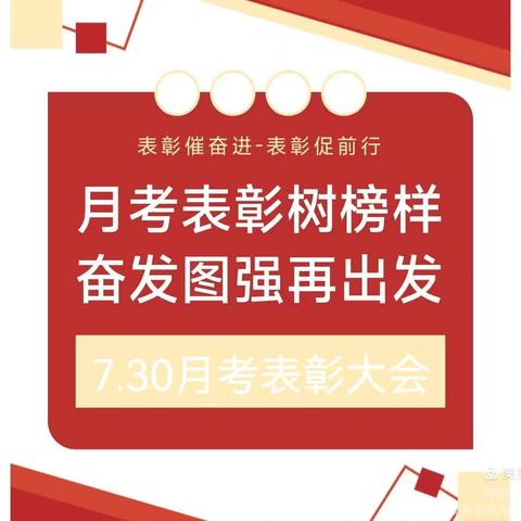 月考表彰树榜样，奋发图强再出发——7年级30班月考表彰大会