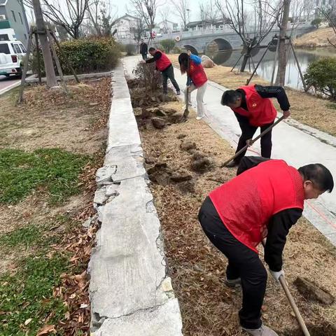 “志愿植树播新绿，移风易俗促文明”植树节活动