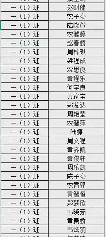 宁明县桐棉镇中心小学2025年秋季学期一年级新生拟录取名单公示