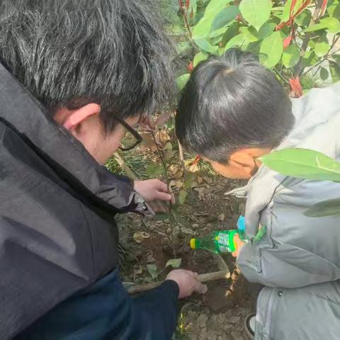 怡景花园项目联合雁塔区第十九幼儿园开展植树节植绿活动