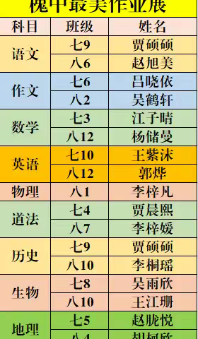 晒我们的最美作业啦！
