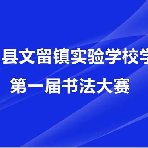 “书汉字之韵，写经典之美”——文留镇实验学校