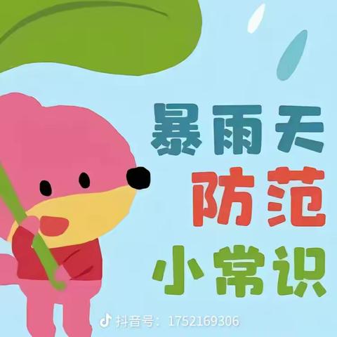 水沐青华幼儿园雨季安全教育