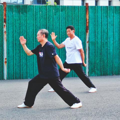 莒县老年体协第16个“全民健身日”主题活动在会展中心广场举行 ——会展中心健身站点参加了健身气功、太极拳、剑、无极球展演