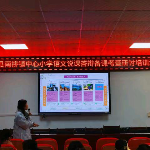 【教师梯级发展】兰陵县南桥镇中心小学说课答辩备课考查研讨培训活动