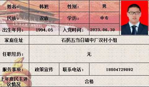 厂汉沟村党支部简介