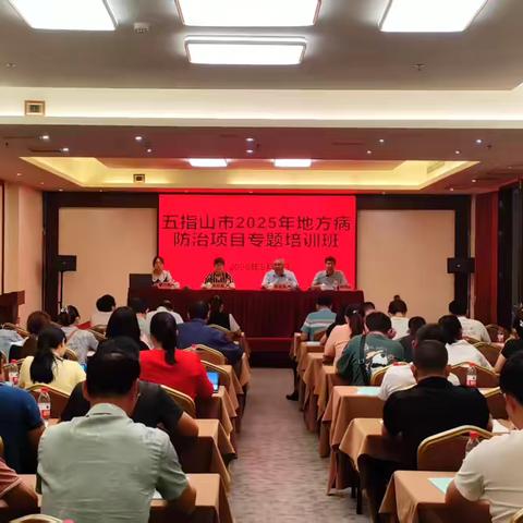 五指山市20 25年地方病防治项目专题培训班