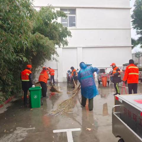 召陵区城市发展服务中心冒雪攻坚 守护3515国控点及周边环境整洁
