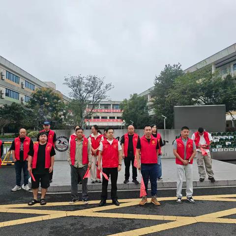 安吉县第三小学505班家长志愿者护航活动