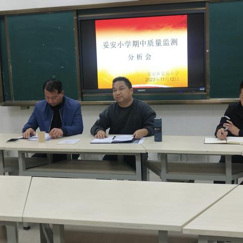 分析原因  查漏补缺  提升教学质量 ——妥安小学期中质量监测分析会