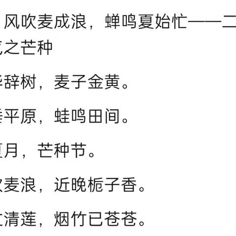 芒种芒种，幸福播种——大一班芒种手工活动