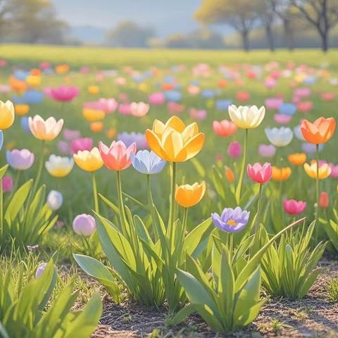 【强镇筑基在行动】春有约，花不误——新兴镇岳楼小学四年级 不负春光，手画春天活动