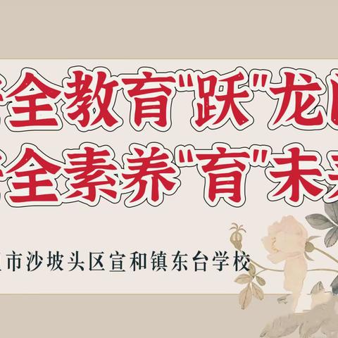 安全教育“跃”龙门 安全素养“育”未来 ——东台学校寒假安全教育进行时