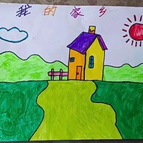 诵家乡 画家乡 写家乡 ———翠峰镇中心小学二年级语文特色作业