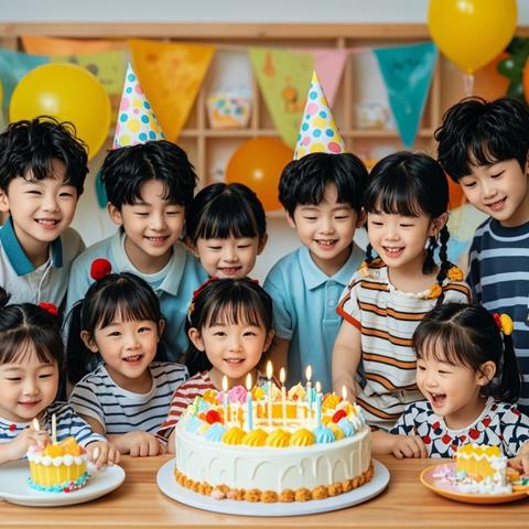 宝贝生日快乐！ 🎉童欣幼儿园集体生日会🎉