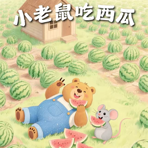 【绘本漂流记】骊山格领启智幼儿园中一班——绘本分享第一期«小老鼠吃西瓜》