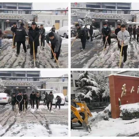 凝心聚力速除积雪，全心全意服务群众——观台镇积极开展清扫积雪行动