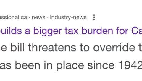 税从天降，加拿大公司股息要交50%给美国？