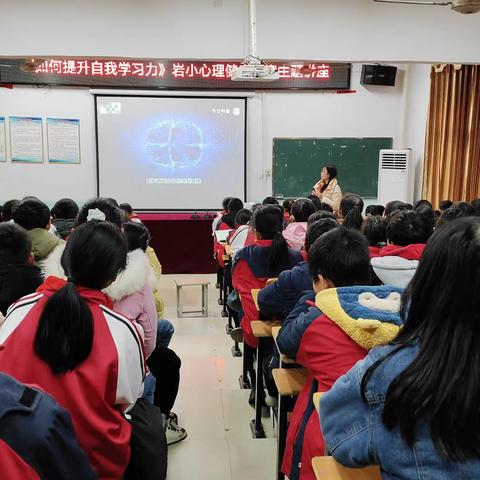 让心摆脱束缚  让梦不落飞行 ——岩口铺镇中心完全小学《大脑的五个秘密——如何提升自我学习力》专题讲座